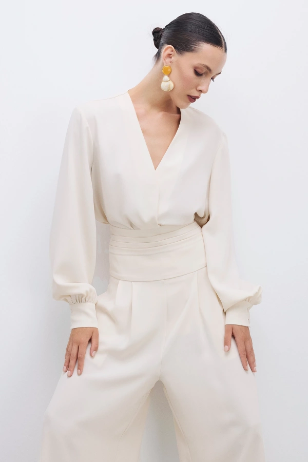 Fayn İkili Takım Bej