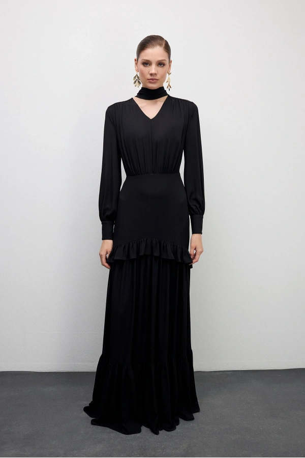 Midnight Fit Elbise Siyah