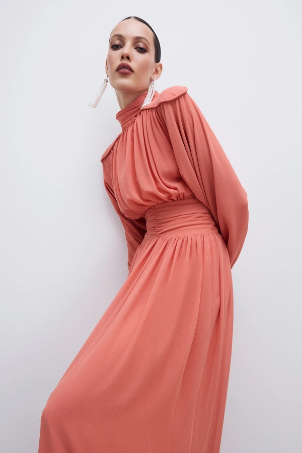 Rania Elbise Nar Çiçeği