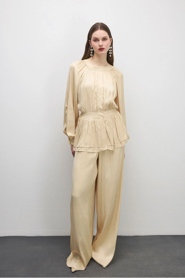 Trace Peplum Formlu Tulum Vanilya