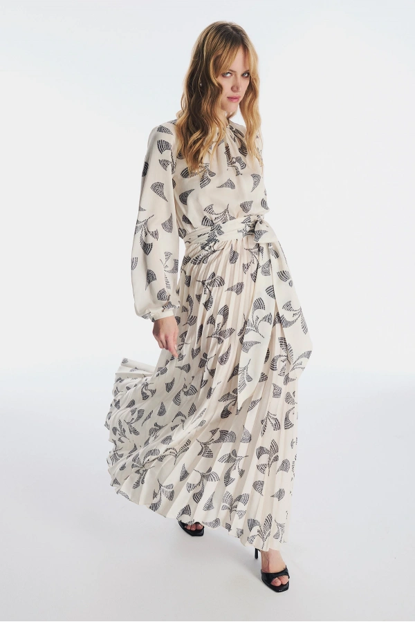 Vivian Elbise Ekru/Siyah