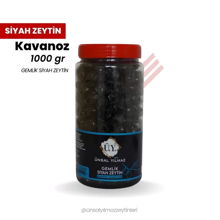 Gemlik Yağlı Sele Siyah Zeytin 231/260 Klb 1000 Gr Pet Ü.y