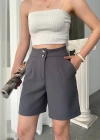 Double çift düğmeli şort