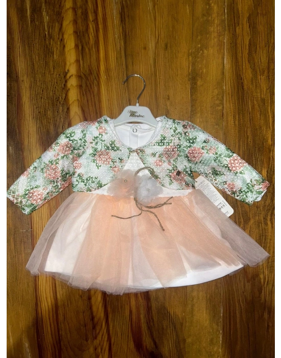 9-18 aylık prenses elbise pudra