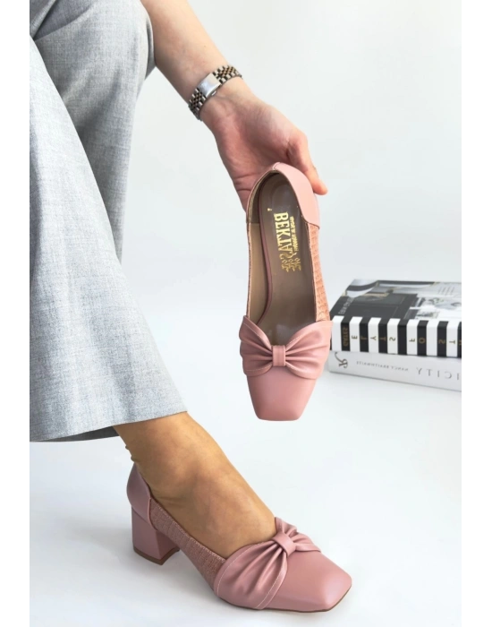 Agnet Pudra Cilt Topuklu Ayakkabı