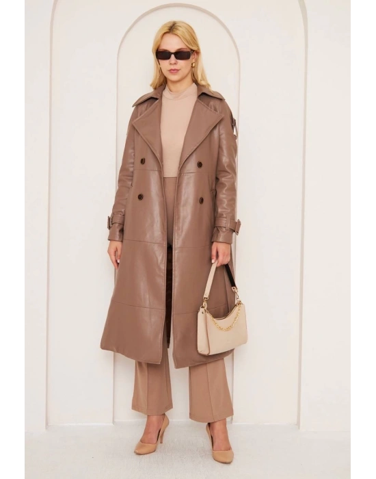 BONAR UZUN DERİ KABAN