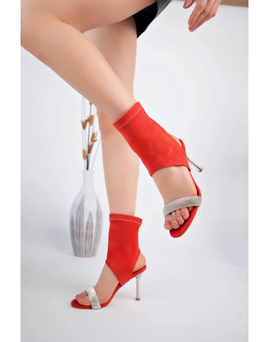 Brit Turuncu  Süet Booite