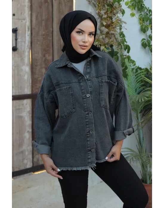 Cepli Kot Ceket Siyah