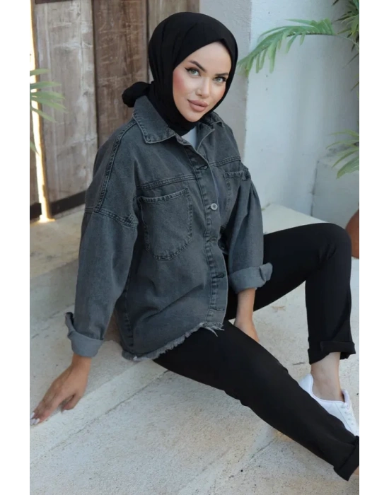 Cepli Kot Ceket Siyah