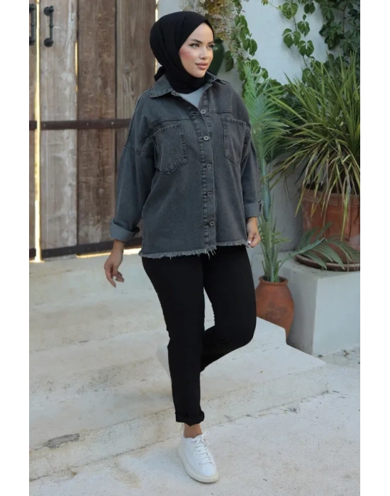 Cepli Kot Ceket Siyah