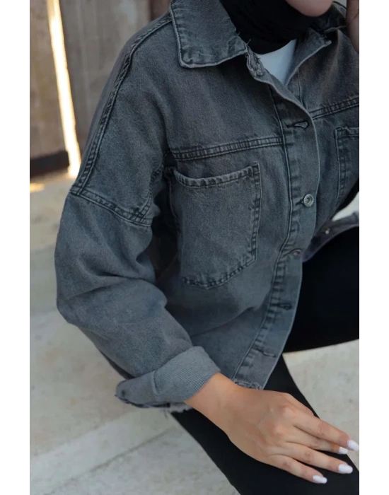 Cepli Kot Ceket Siyah