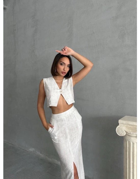 Çilek takım etek yelek