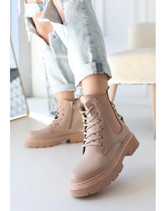 Harte Nude Cilt Bağcıklı Bot