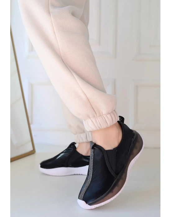 Hılly Siyah Paraşüt Spor Ayakkabı