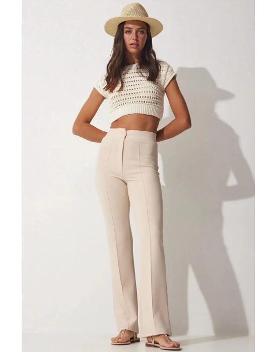 İthal krep kumaş palazzo pantolon