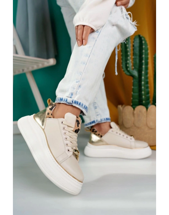 Jista Bej Cilt Bağcıklı Spor Ayakkabı