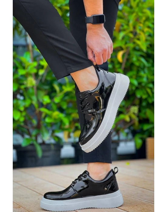 KB-X3  Kuback Siyah Rugan  Bağcıklı  Günlük Erkek  Ayakkabı