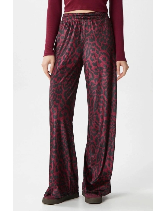 Leopar desen pantolon