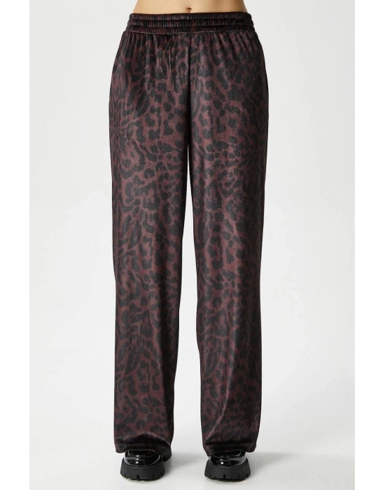 Leopar desen pantolon
