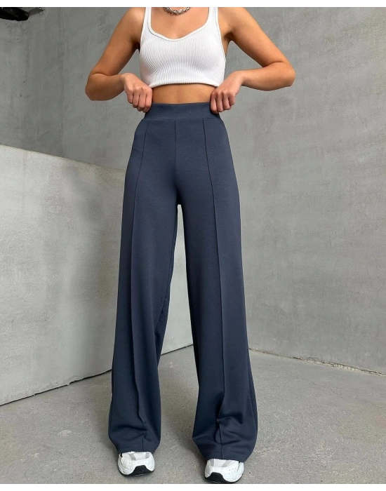 önü çımalı pantolon füme