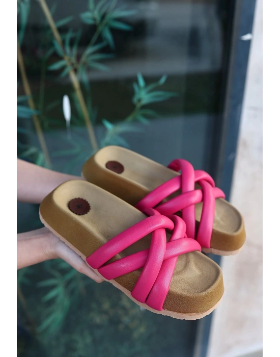 Tenda Fuşya Cilt Terlik