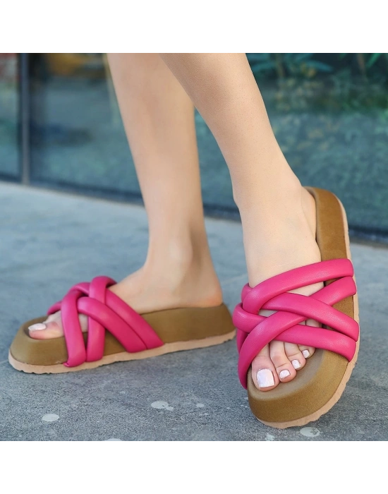 Tenda Fuşya Cilt Terlik