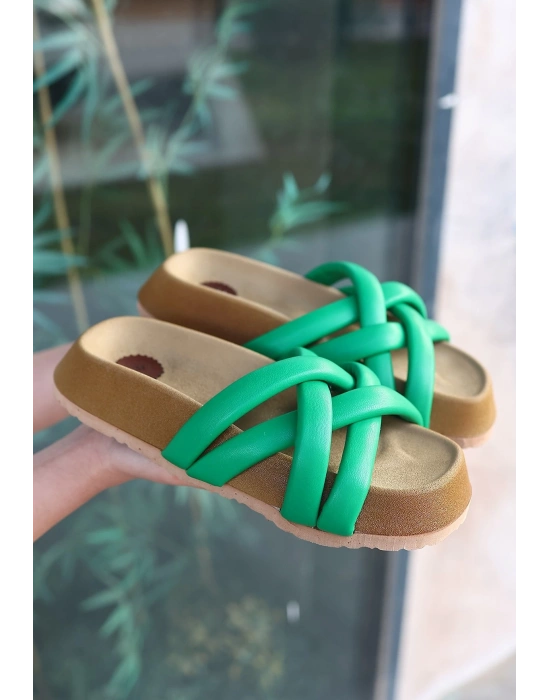 Tenda Yeşil Cilt Terlik