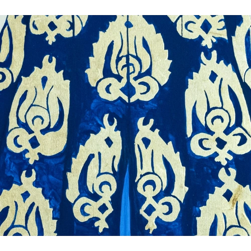 Altın İşlemeli Mavi Osmanlı Kaftanı 93x110 cm