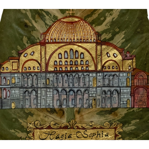 Hagia Sophia Istanbul Leaf Art