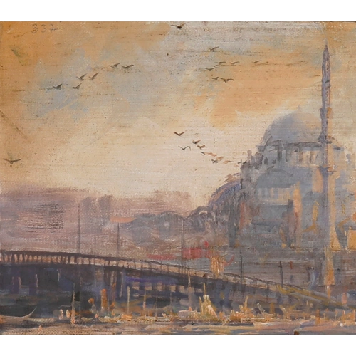 Kayıklar Yağlı Boya Kanvas Tablo Remzi Taşkıran 40x50cm