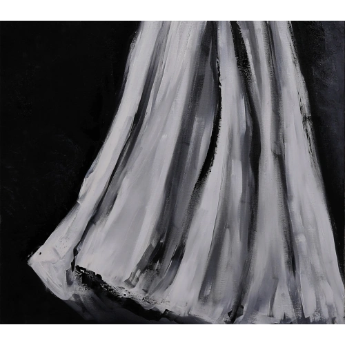 Semazen Derviş Beyaz Kanvas Tablo 60x120cm