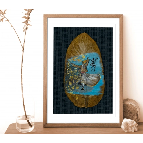 Whirling Dervish Leaf Art