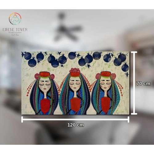 Yörükler Etnik Kanvas Tablo 70x120 cm