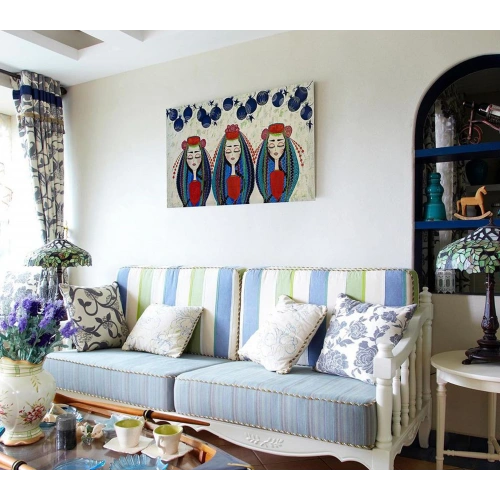 Yörükler Etnik Kanvas Tablo 70x120 cm