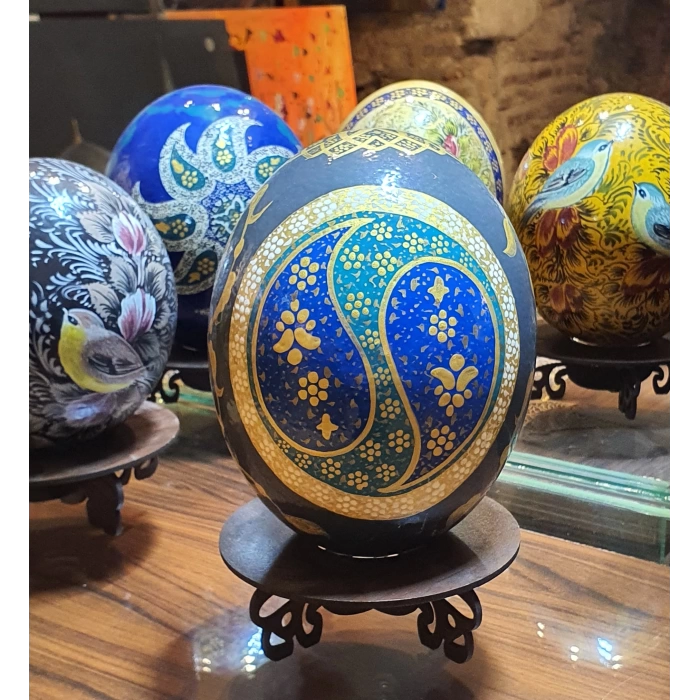 Geleneksel Damla Motif Detaylı Dekoratif Yumurta