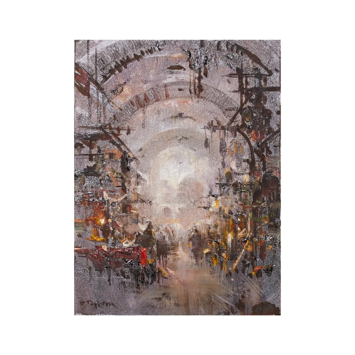 Kapalıçarşı Yağlı Boya Kanvas Tablo Remzi Taşkıran 30x40 cm