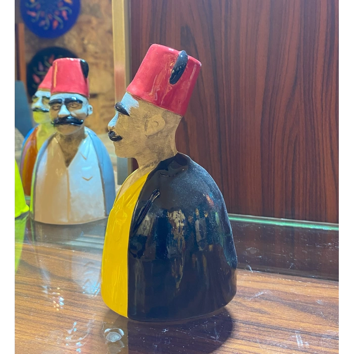Seramik Osmanlı Efendisi Siyah Sarı
