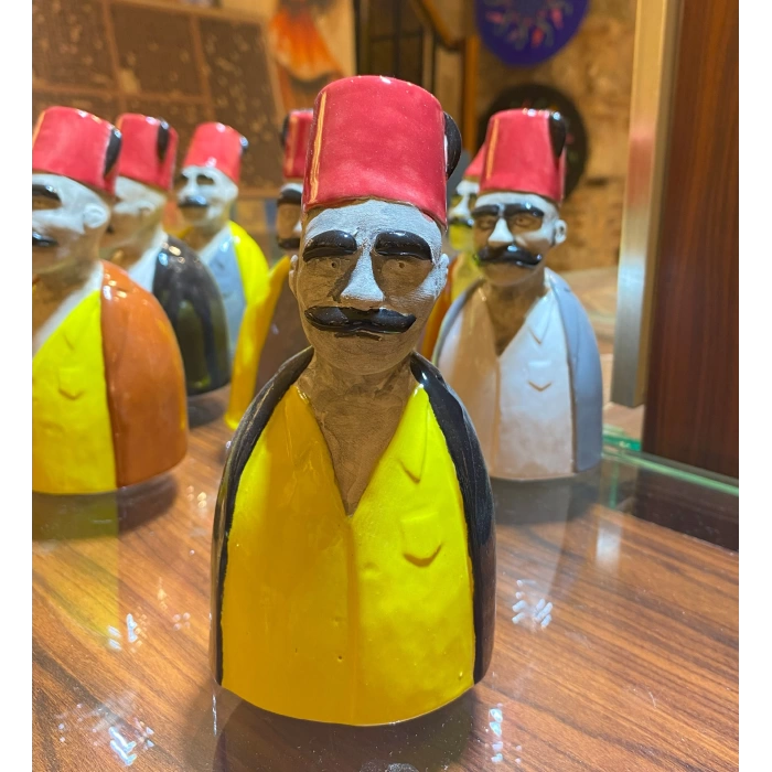 Seramik Osmanlı Efendisi Siyah Sarı