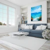 Bir Yaz Akşamı Sahilde Eşsiz Yağlı Boya Tablo Eserimiz 70x90cm