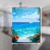 Bir Yaz Akşamı Sahilde Eşsiz Yağlı Boya Tablo Eserimiz 70x90cm