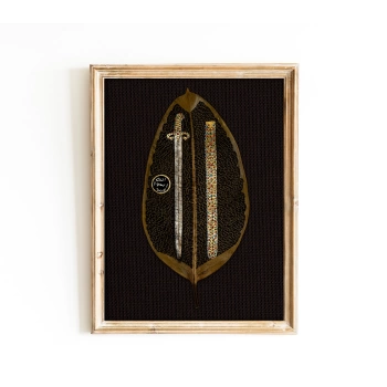 Sword of Prophet Muhammed Leaf Art