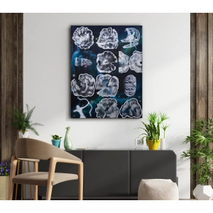 Buda Kafası Kanvas Tablo 100x130cm