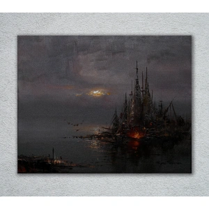İstanbulda Tekneler 40x50cm