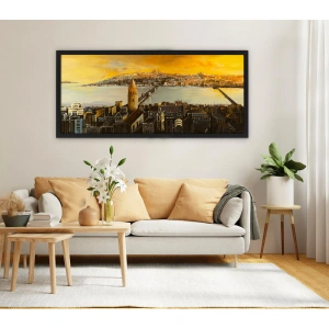 İstanbul Tarihi Yarımada Kanvas Tablo 60x140 cm
