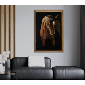 Kahverengi At Yağlıboya Tablo 80x120cm