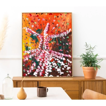 Renkli Semazen Modern İslami Tablo 80x120cm