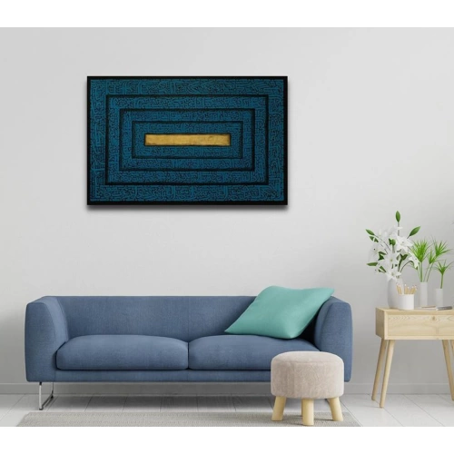 Surahs Falaq Insirah Nas Nazar Ayat 3d Modern Islamic Calligraphy Canvas Art