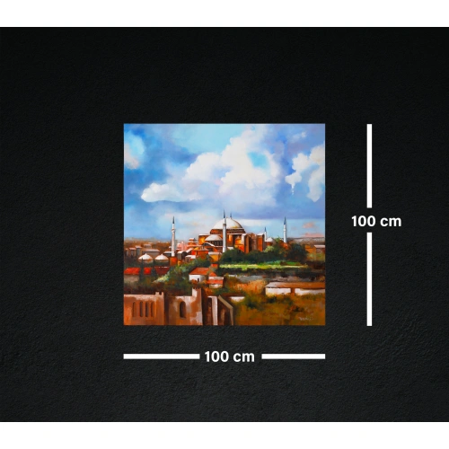 Aya Sofya Cami İstanbul Manzarası 100x100cm
