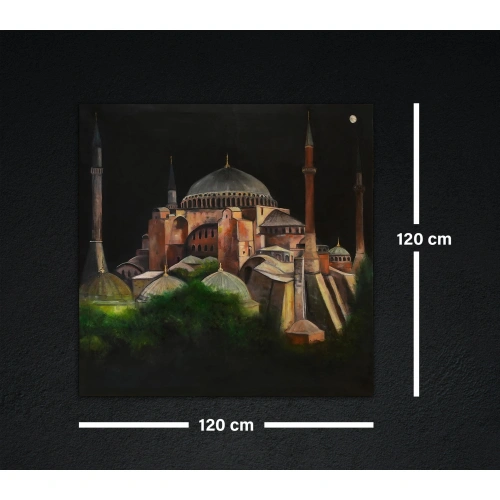 Aya Sofya İstanbul Yağlı Boya Kanvas Tablo 120x120cm