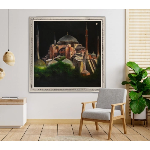 Aya Sofya İstanbul Yağlı Boya Kanvas Tablo 120x120cm